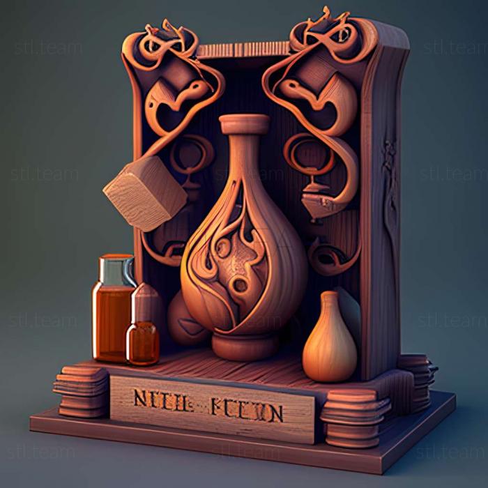 3D model AlchemyPotions lessons game (STL)